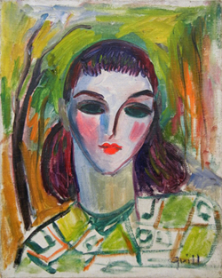 woman in spring